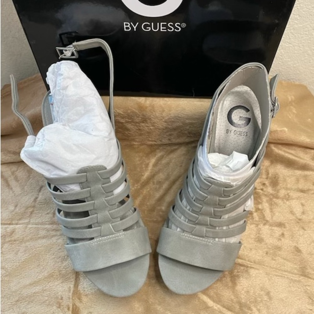 G by guess GG Seany2 Dark Gray Heels